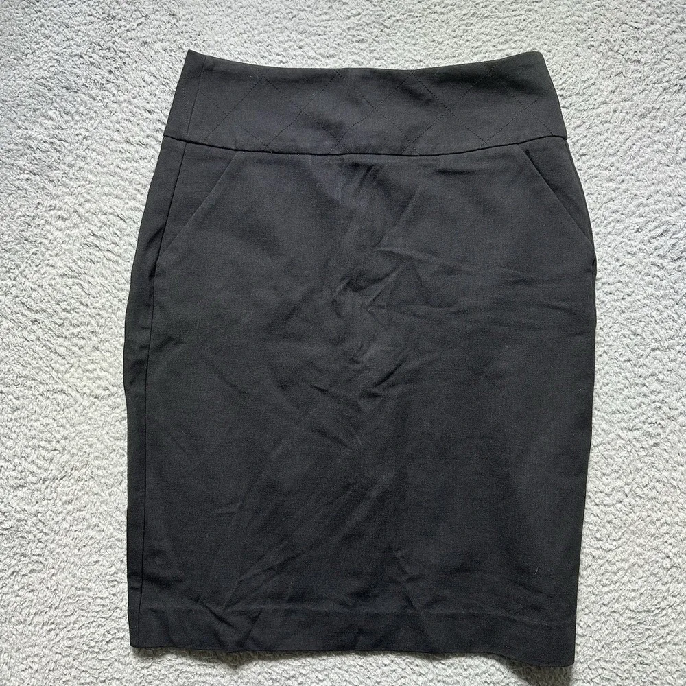 Cabi Black Pencil Skirt with Pockets Style #739‎ Size 6 Academia Work Officewear